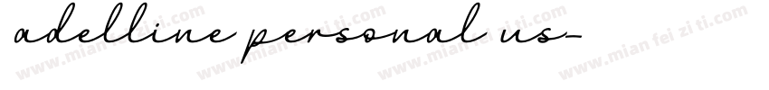adelline personal us字体转换